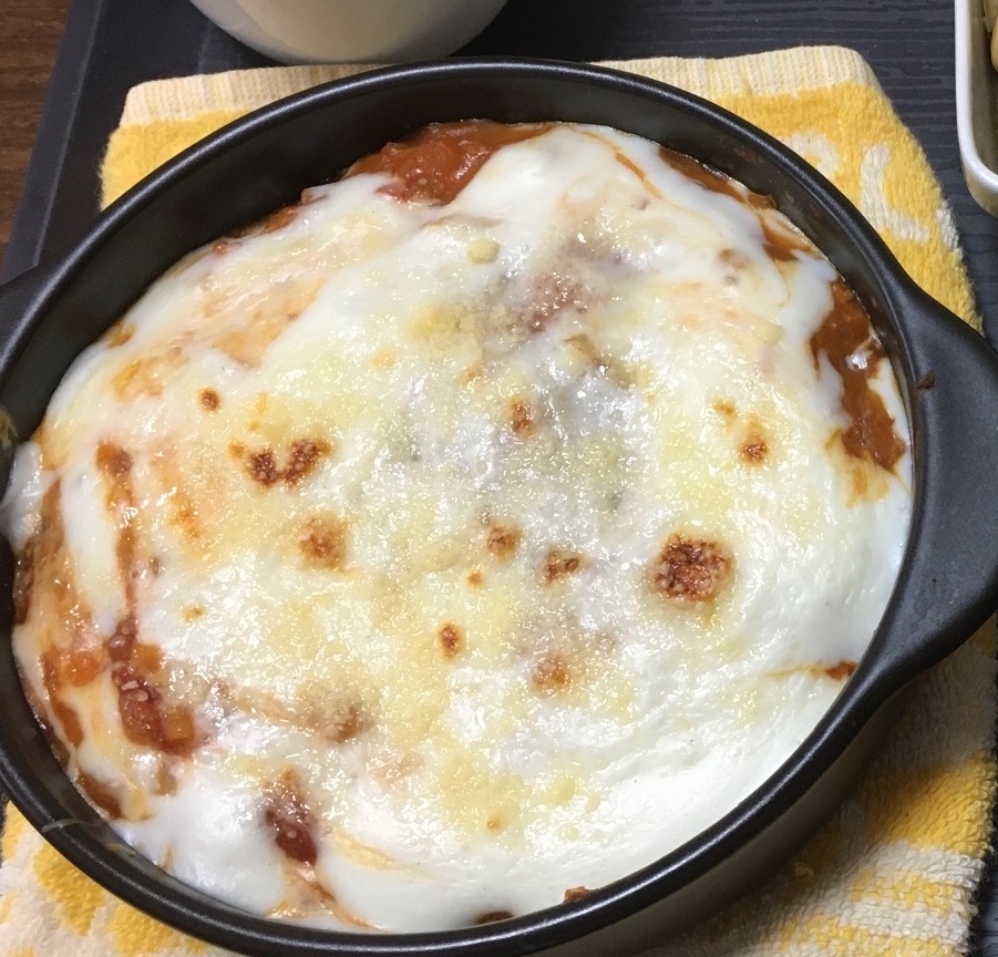 手作り餃子の皮でラザニア