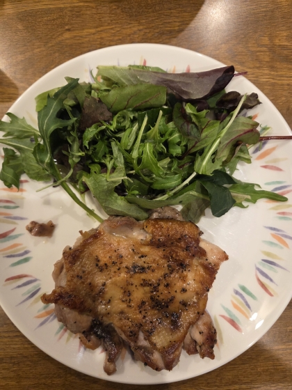ケイジャンスパイスで♪チキンステーキ