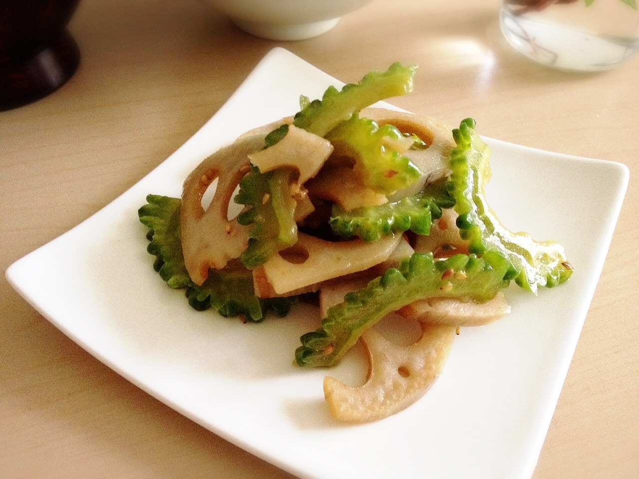 ゴーヤとれんこんのきんぴら レシピ 作り方 By Sayukiママ 楽天レシピ ゴーヤとれんこんのきんぴら レシピ 作り方 By Sayukiママ 楽天レシピ