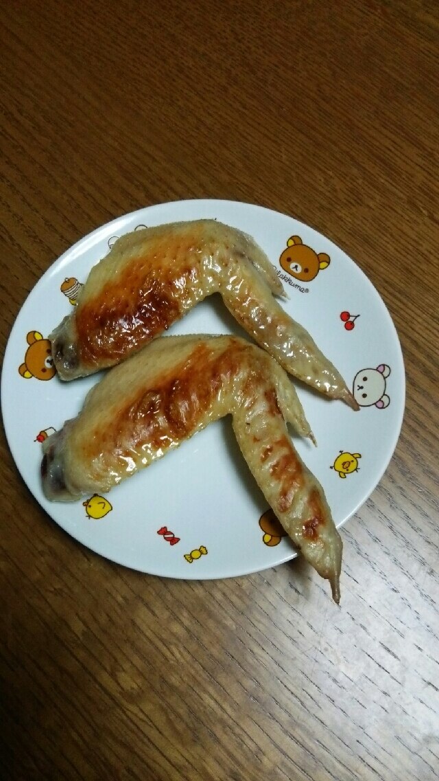 魚焼きグリルで　手羽先焼き