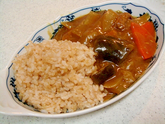 揚げ茄子入りの和風カレー　肉なし