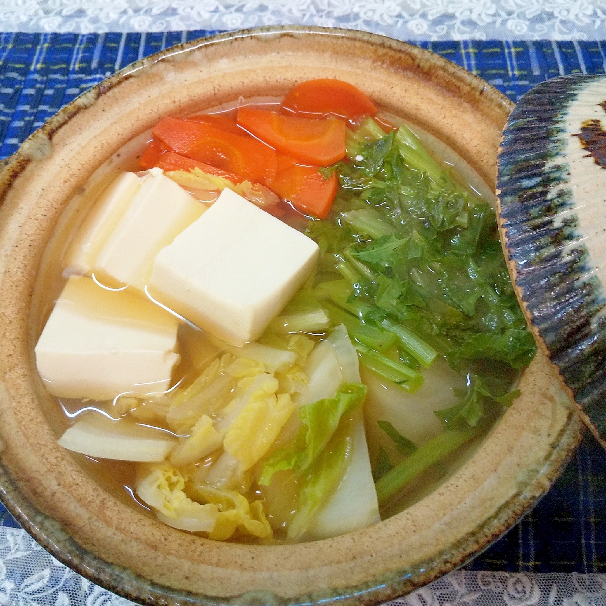 鶏肉で寄せ鍋