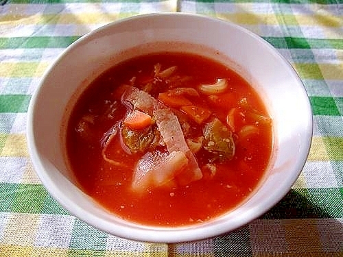 ミネストローネ風食べるスープ