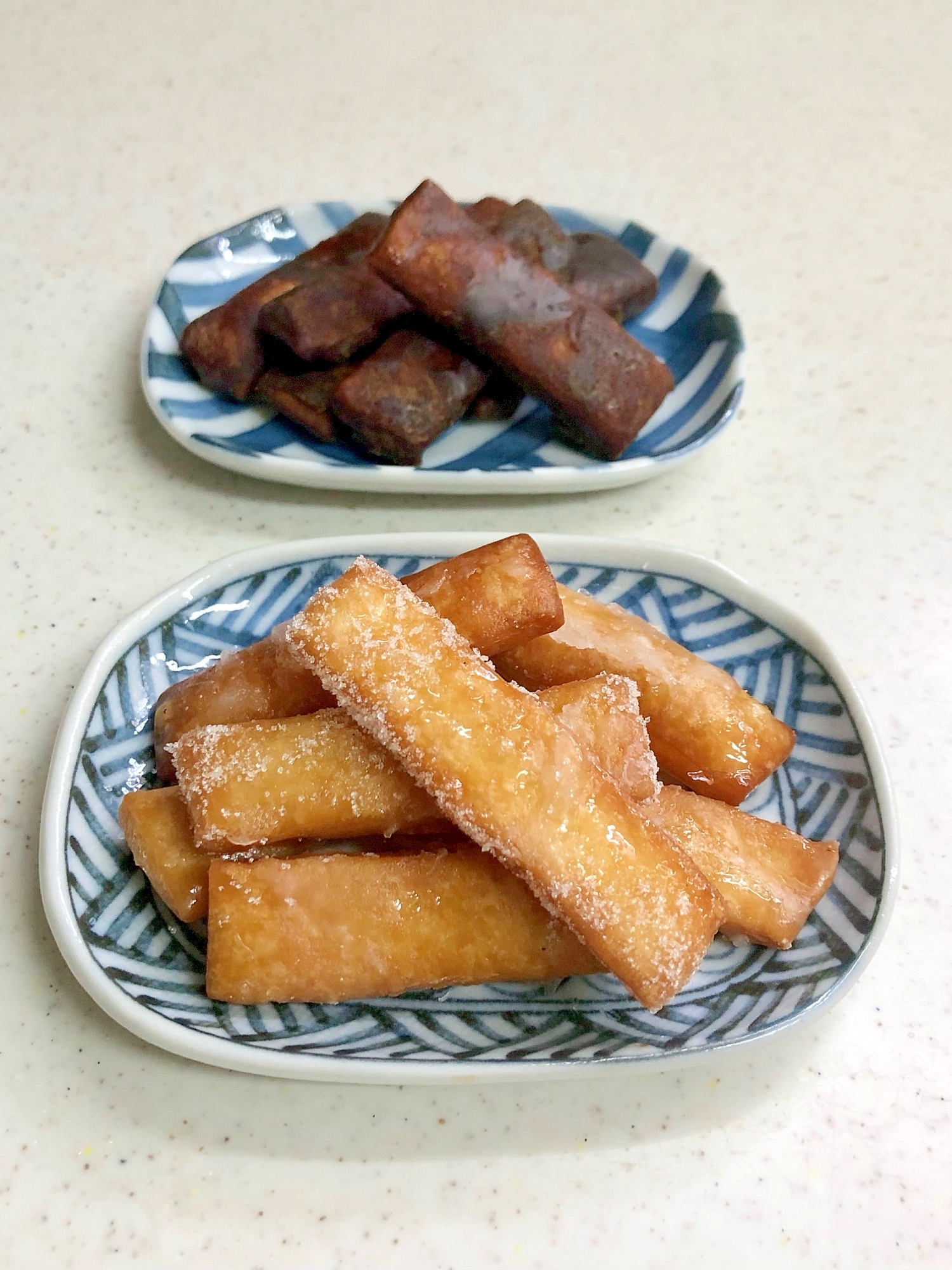 袋で簡単！カリカリ かりんとう 黒蜜 白蜜