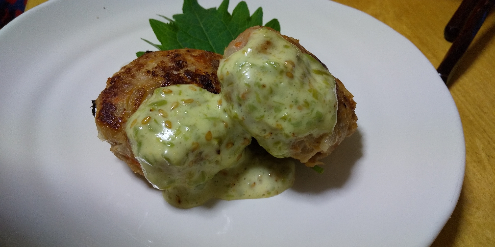 わさびマヨネーズ ハンバーグ