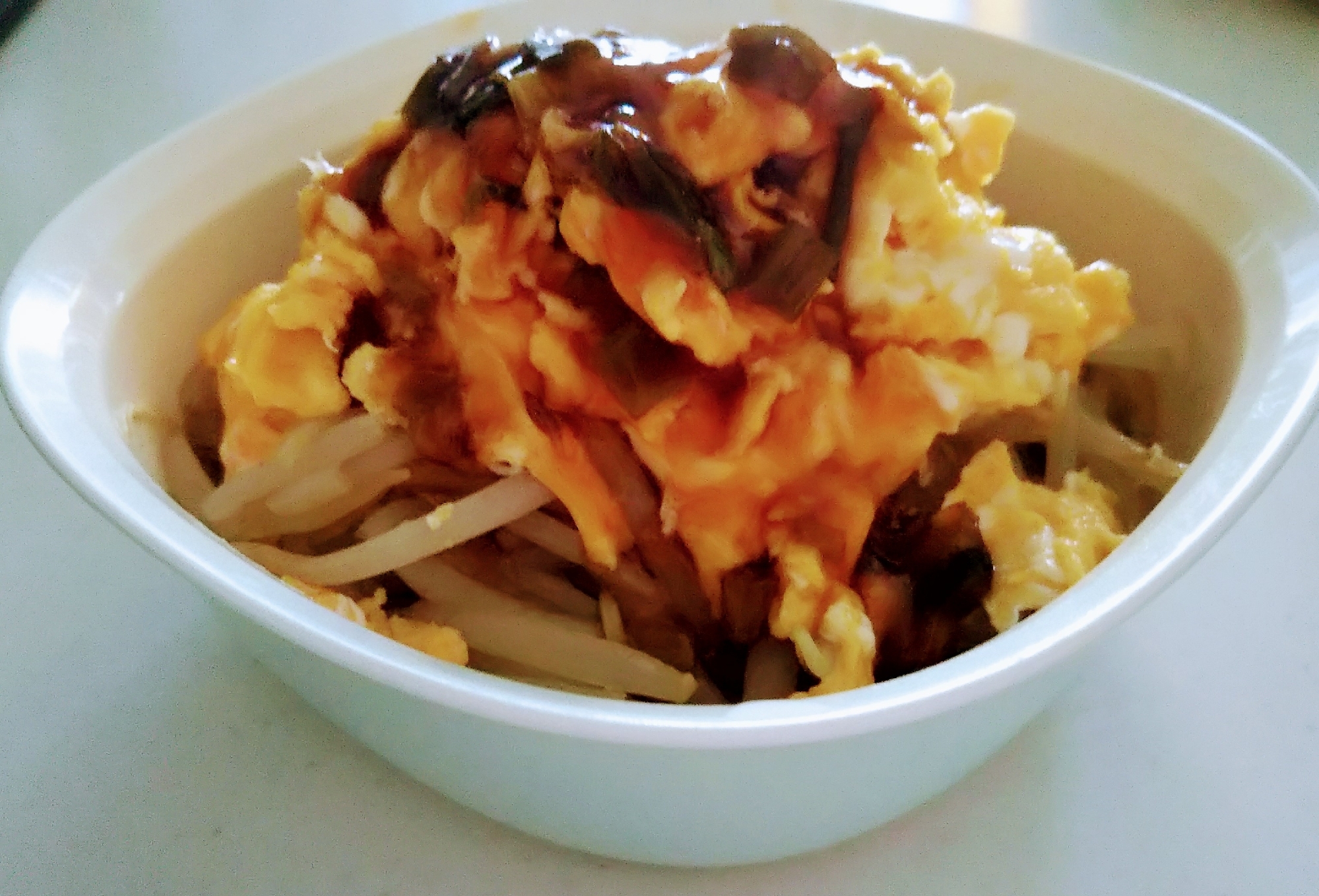 簡単&安い&美味しい♪★もやしの中華風卵あんかけ★