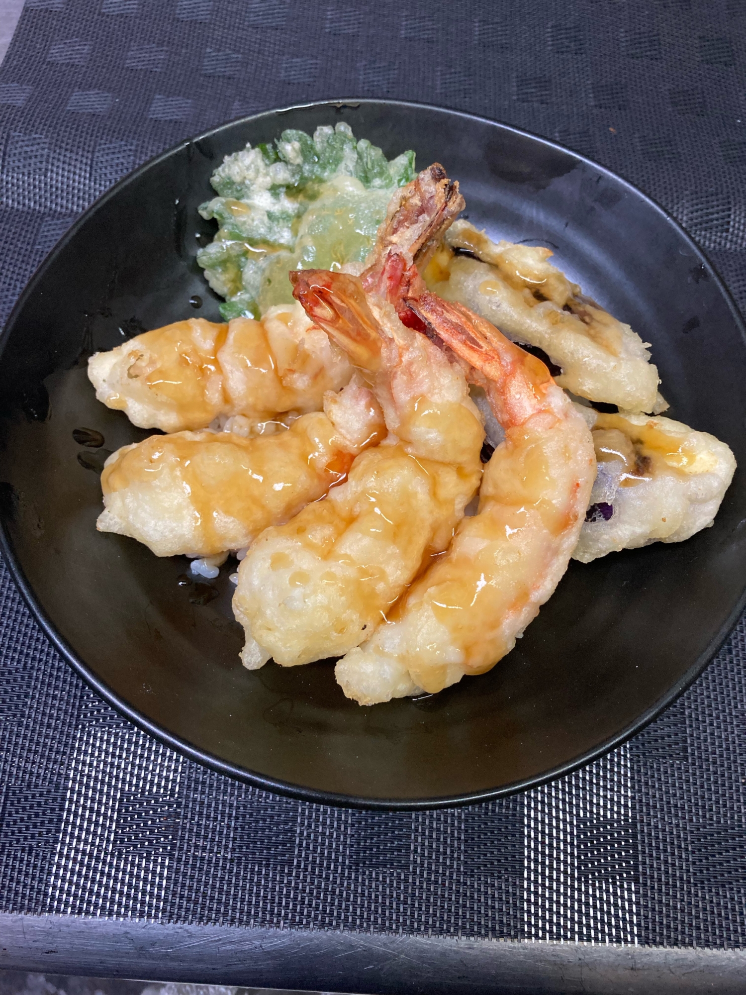 えび天丼＊とろみめんつゆでさらに美味しく！