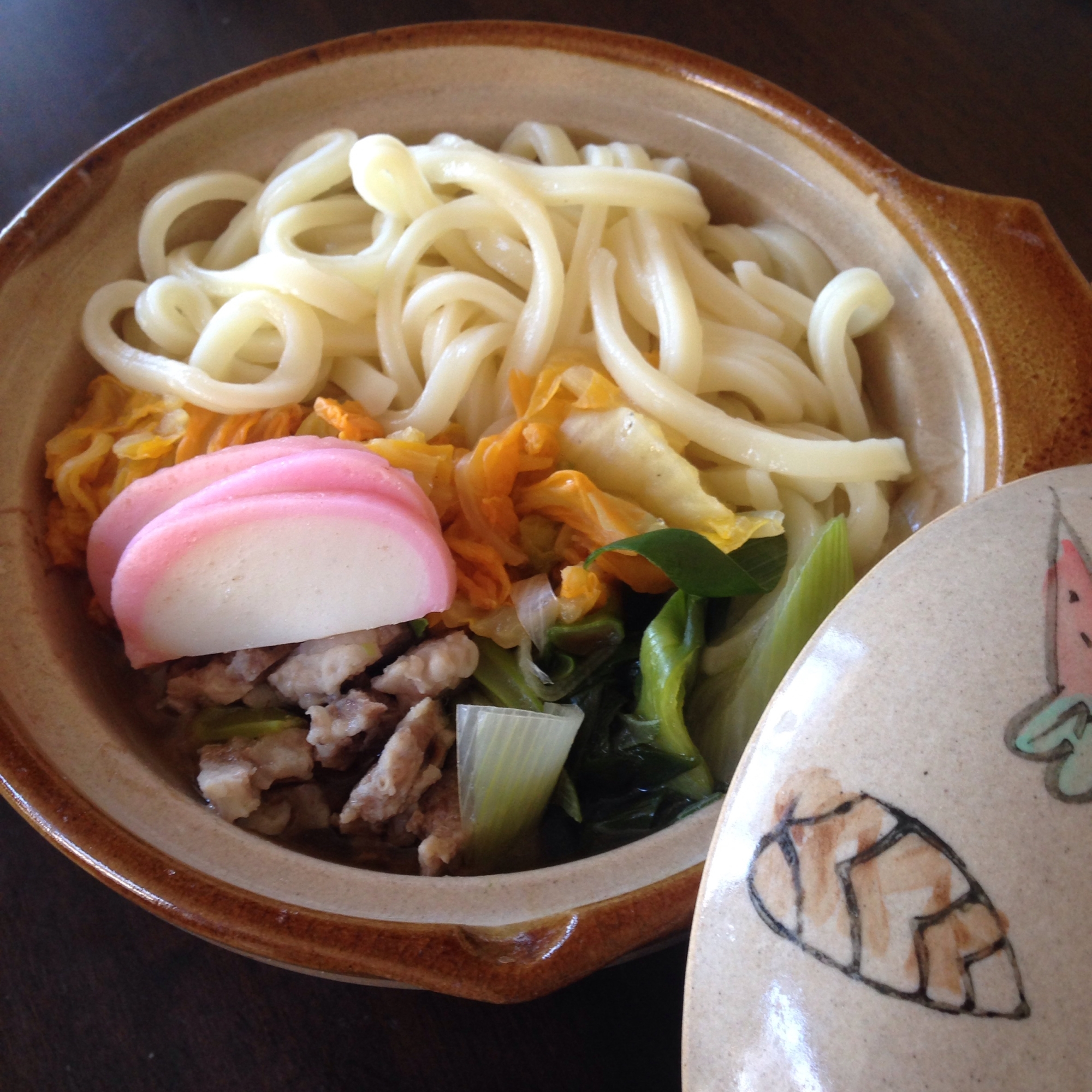 オレンジクインde鍋焼きうどん♪