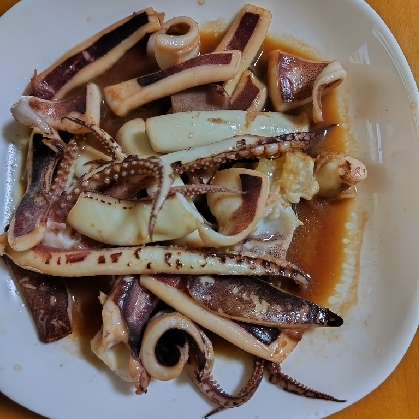 イカの一夜干しのバター醤油焼き♪