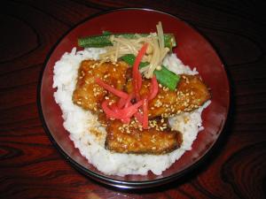 秋の味覚レシピ２０１０　秋刀魚の蒲ネバ丼