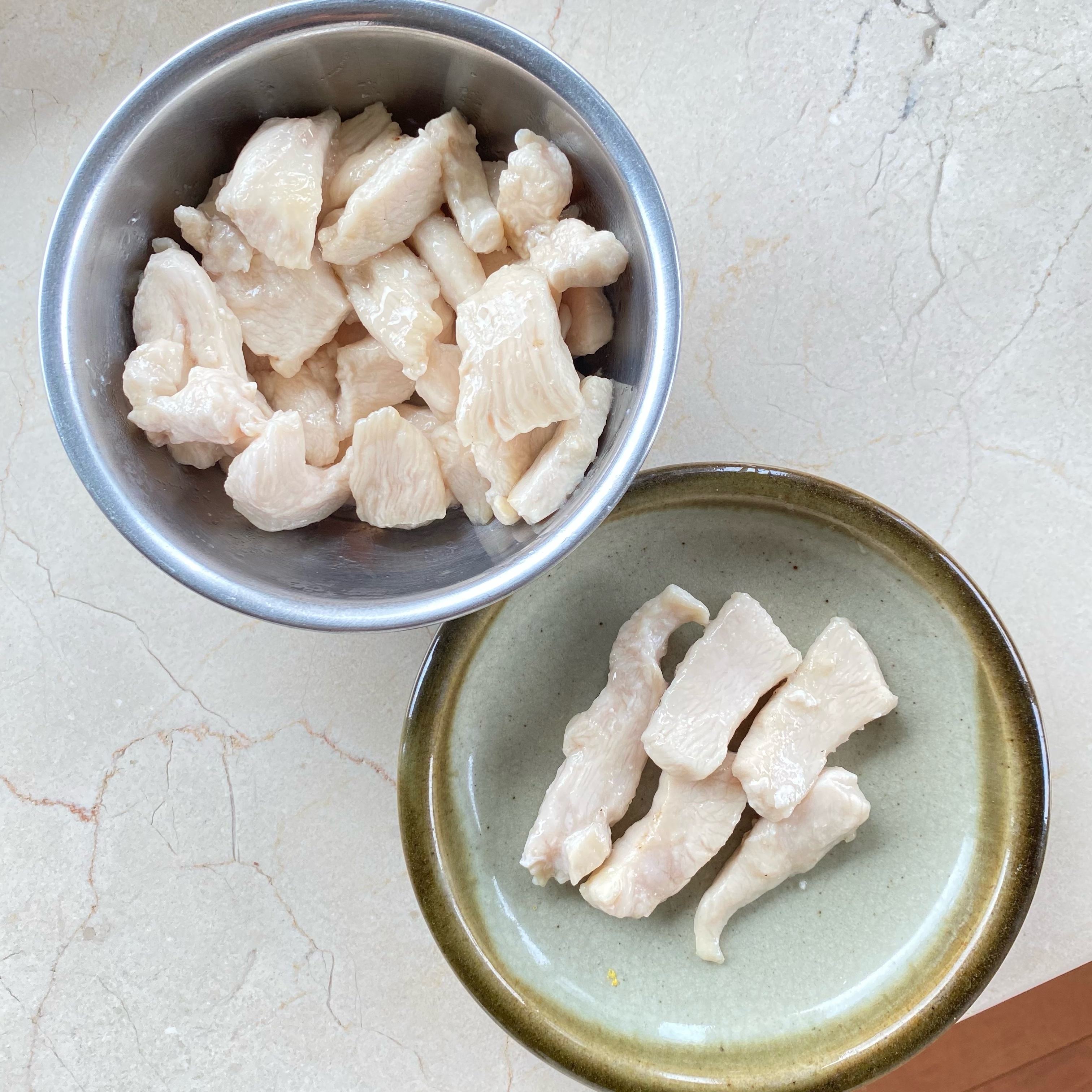 しっとりやわらか鶏胸肉 マッチョ飯 短冊切り レシピ 作り方 By ゆみたろう 目指せ細マッチョ 楽天レシピ