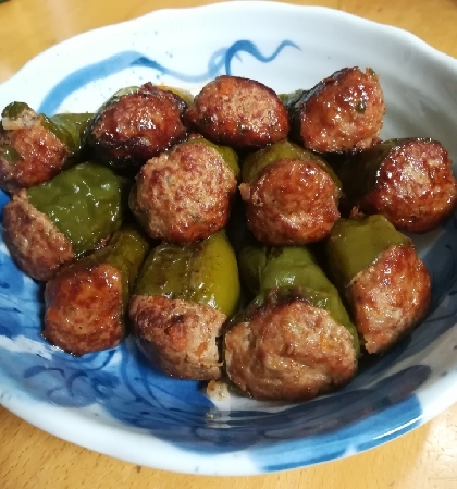おいしい～ピーマン肉詰め煮♡