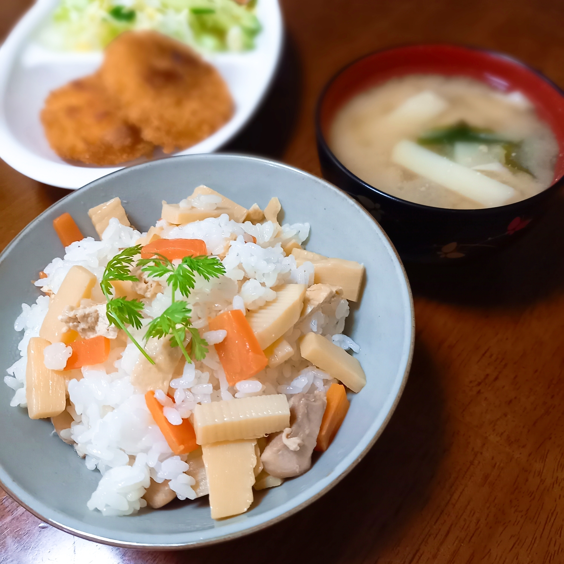 あと混ぜだから簡単おいしい！  たけのこご飯