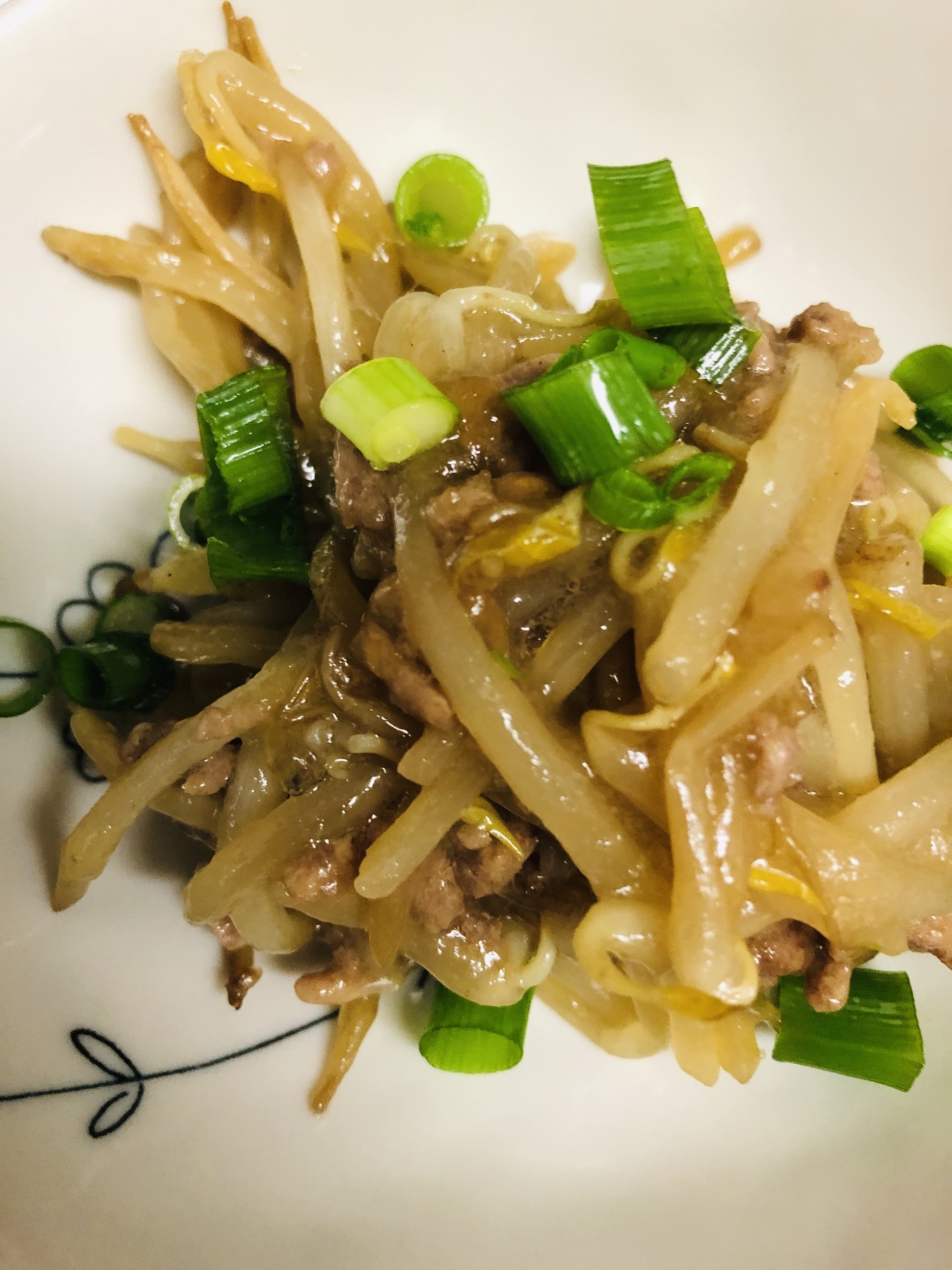 ★電子レンジde鶏ミンチもやし（焼き肉のたれ味）★