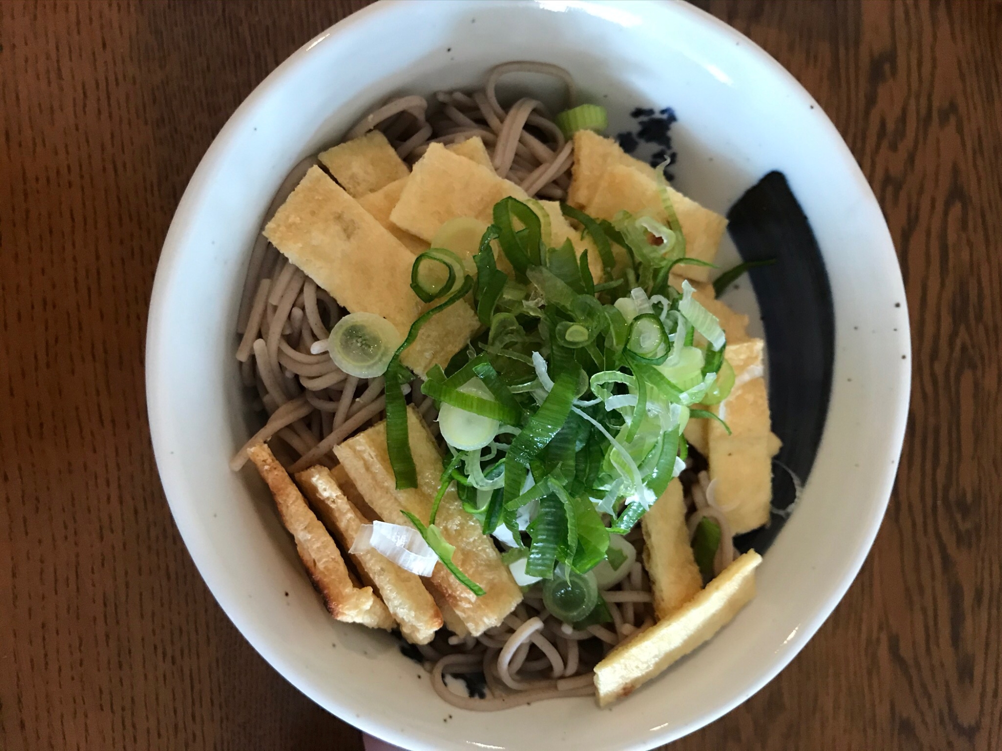 ネギ油揚げ蕎麦