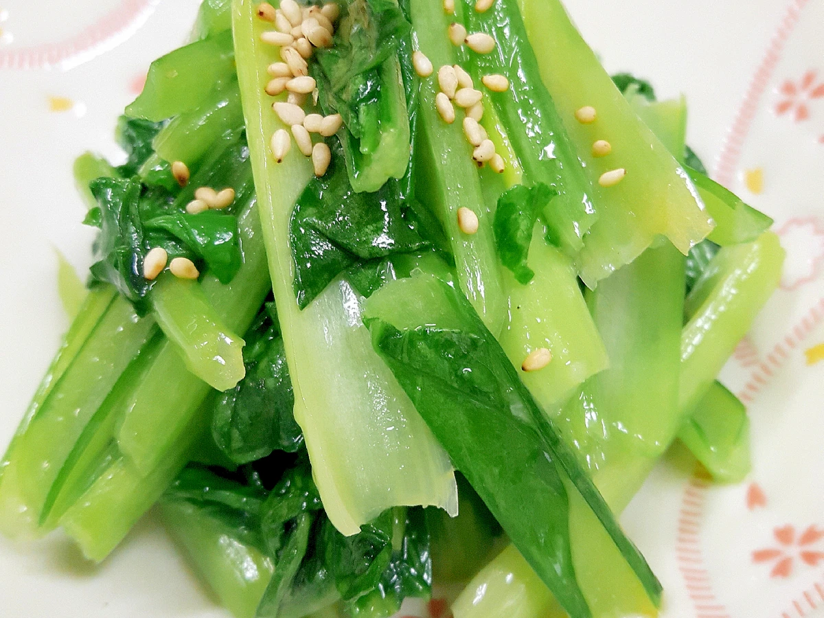 電子レンジで 簡単ヘルシー小松菜のナムル レシピ 作り方 By Acchan66 楽天レシピ 電子レンジで 簡単ヘルシー小松菜のナムル レシピ 作り方 By Acchan66 楽天レシピ