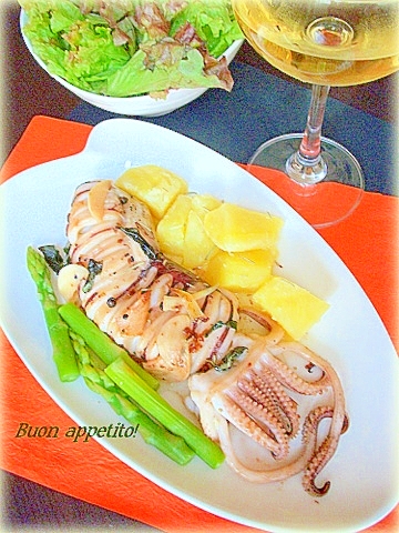 イカのイタリアングリル レシピ 作り方 By めーぷんぷい 楽天レシピ