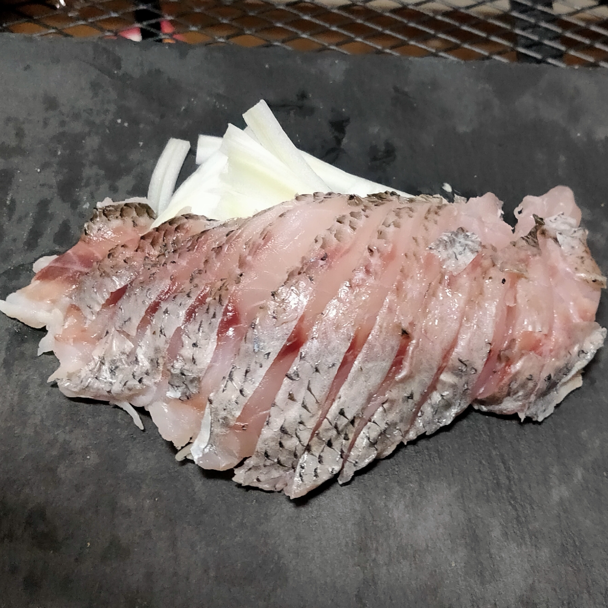 クロムツの刺し身シャキシャキ白菜