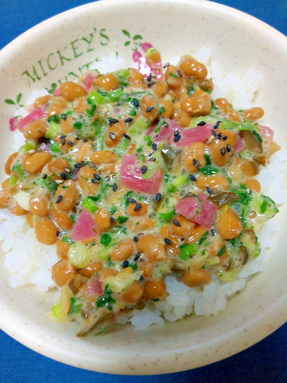 納豆の食べ方-赤かぶ＆広島菜♪