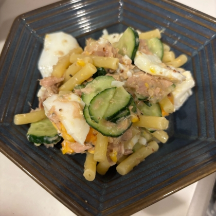 きゅうりとマカロニの卵サラダ