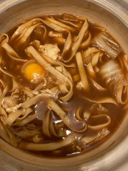 味噌煮込みうどん！