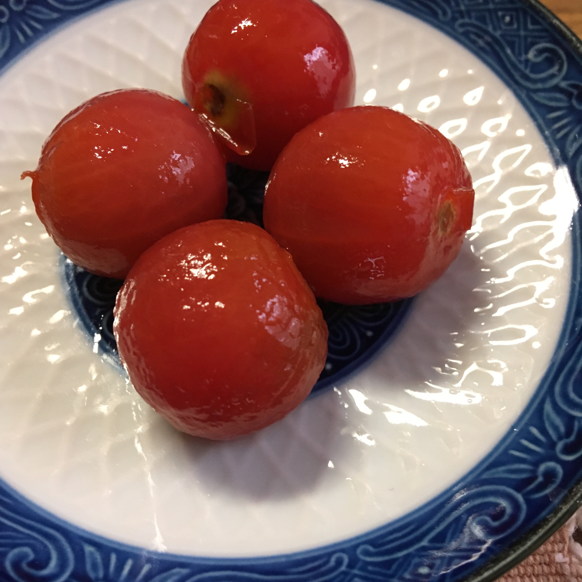 ミニトマトのシロップ漬けフルーツ酢入り