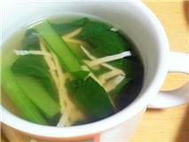 ササッ!と簡単、青菜のス~プ♪