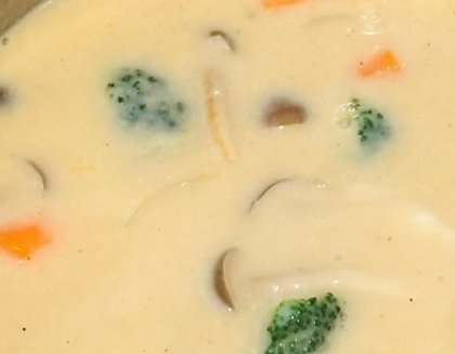 鶏もも肉の豆乳シチュー