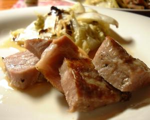 オーブンで簡単、ローストポーク塩焼き豚