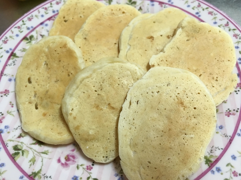 離乳食☆バナナヨーグルトパンケーキ