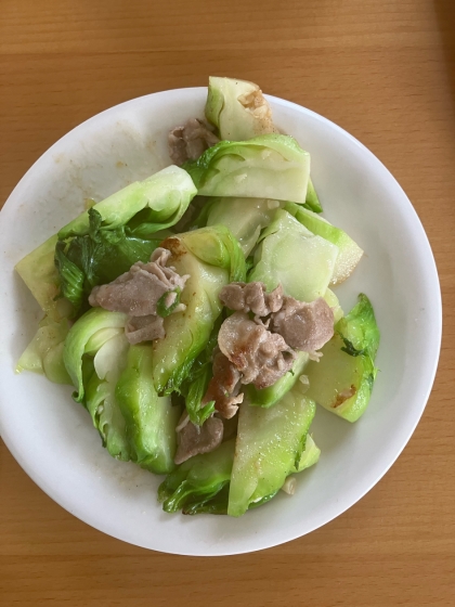 さっぱり美味しい☆子持ち高菜と豚肉の炒め物