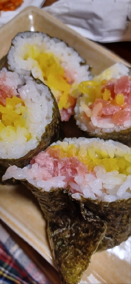 海苔巻きシリーズ！まぐろのトロたく巻き