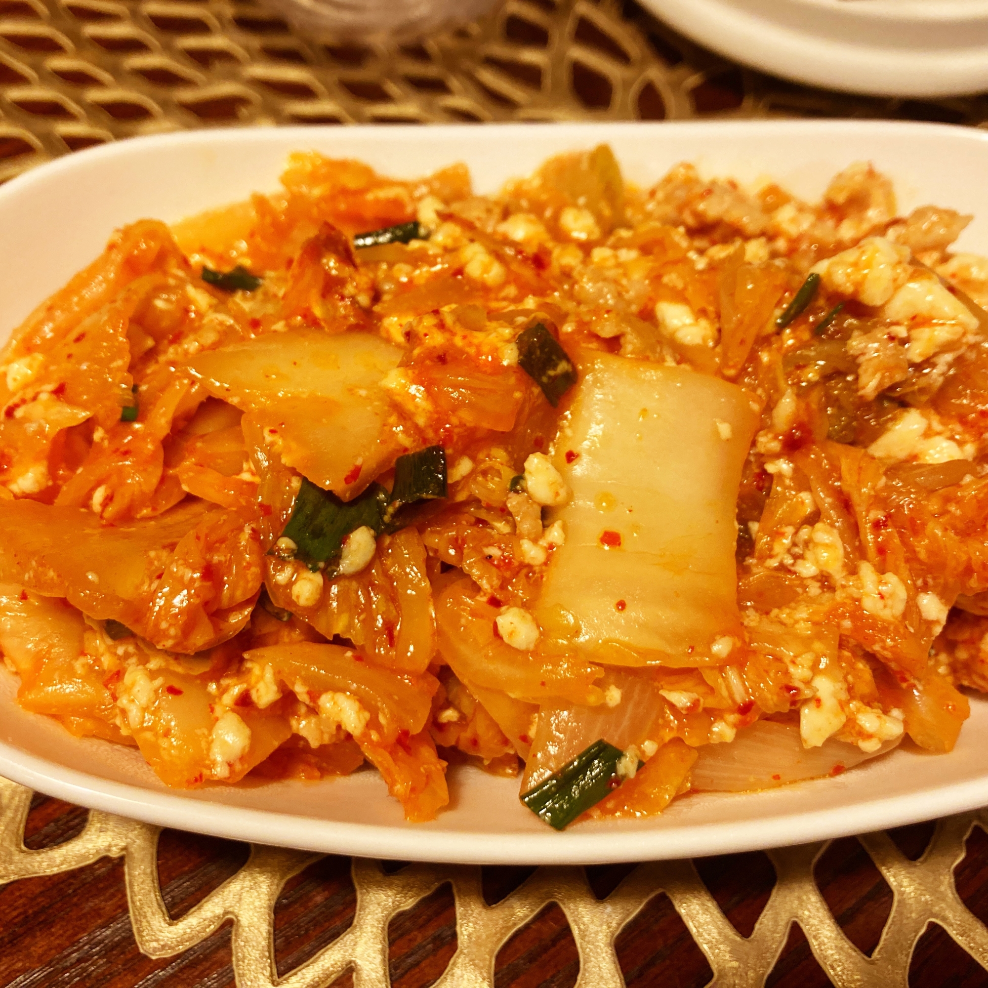 すぐできちゃう!キムチ豆腐炒め♪