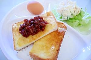 名古屋モーニング 小倉トースト 喫茶店の味 レシピ 作り方 By はちわれ４１３ 楽天レシピ