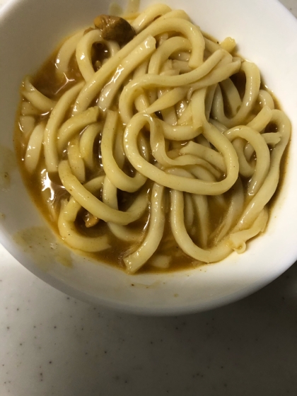 簡単リメイク 残りのカレーでカレーうどん