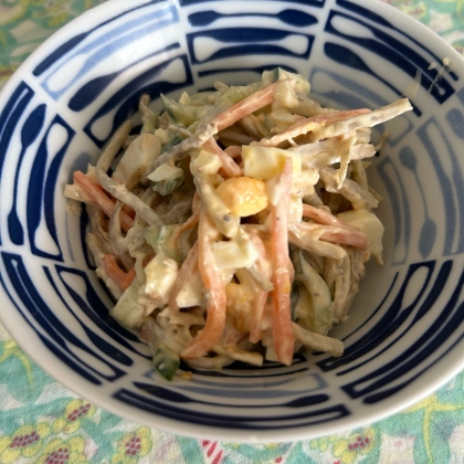 白だしで作るごぼうサラダ