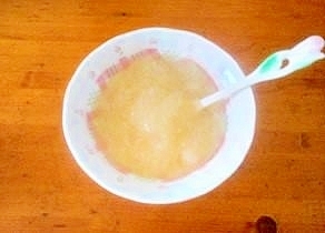 りんご&生姜風味♪片栗粉で葛湯風