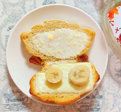 バナナのヨーグルトトースト