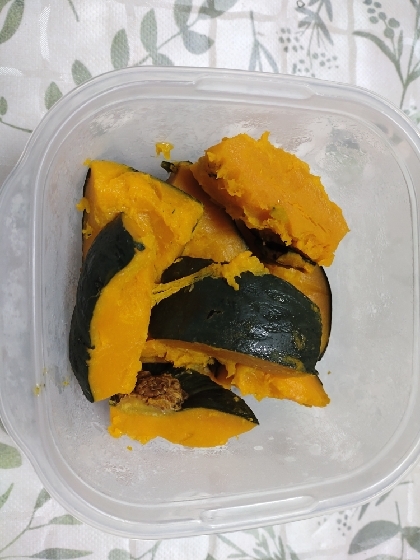10分加熱で煮崩れなし☆フライパンでかぼちゃの煮物