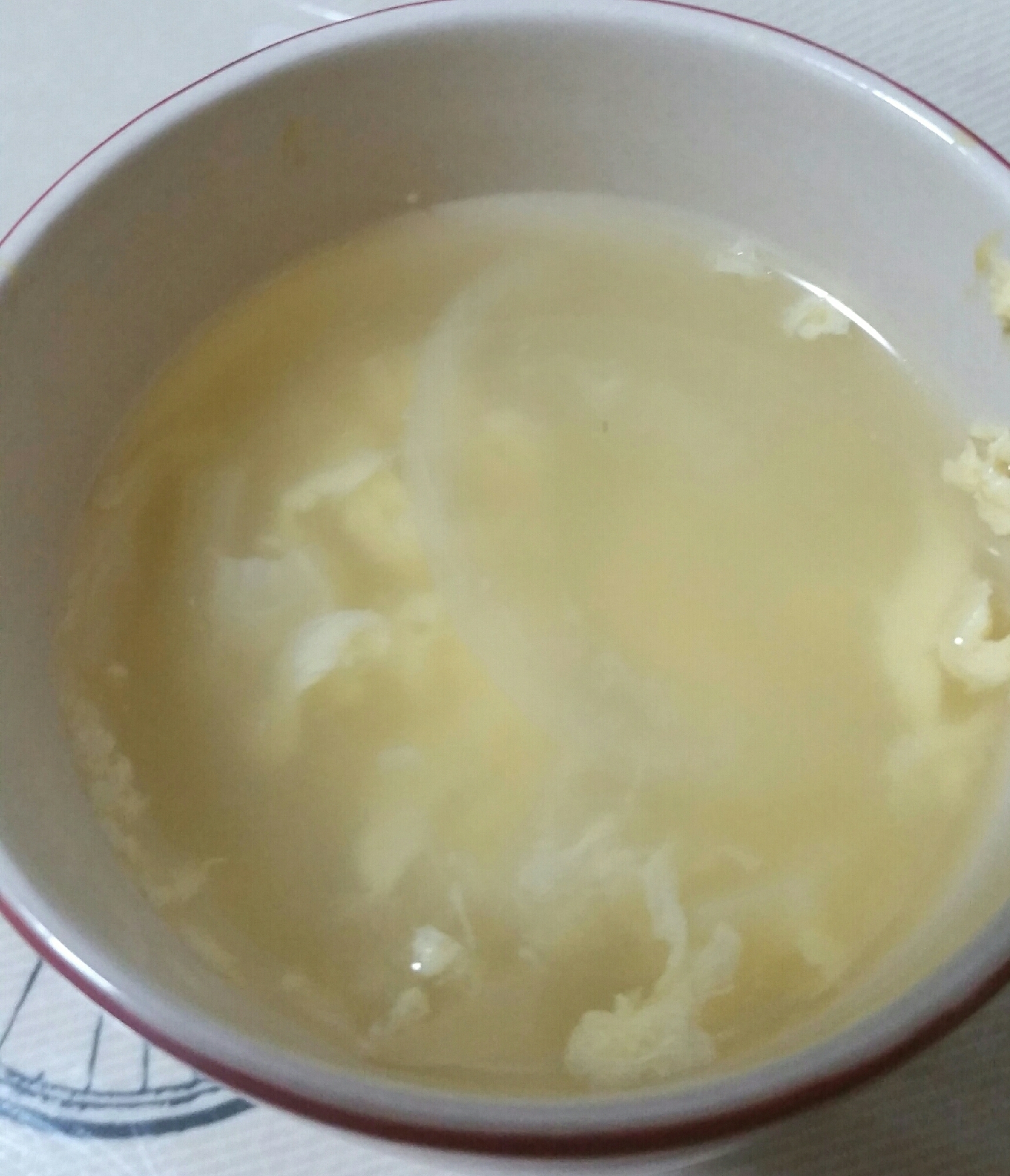 コンソメ玉卵スープ