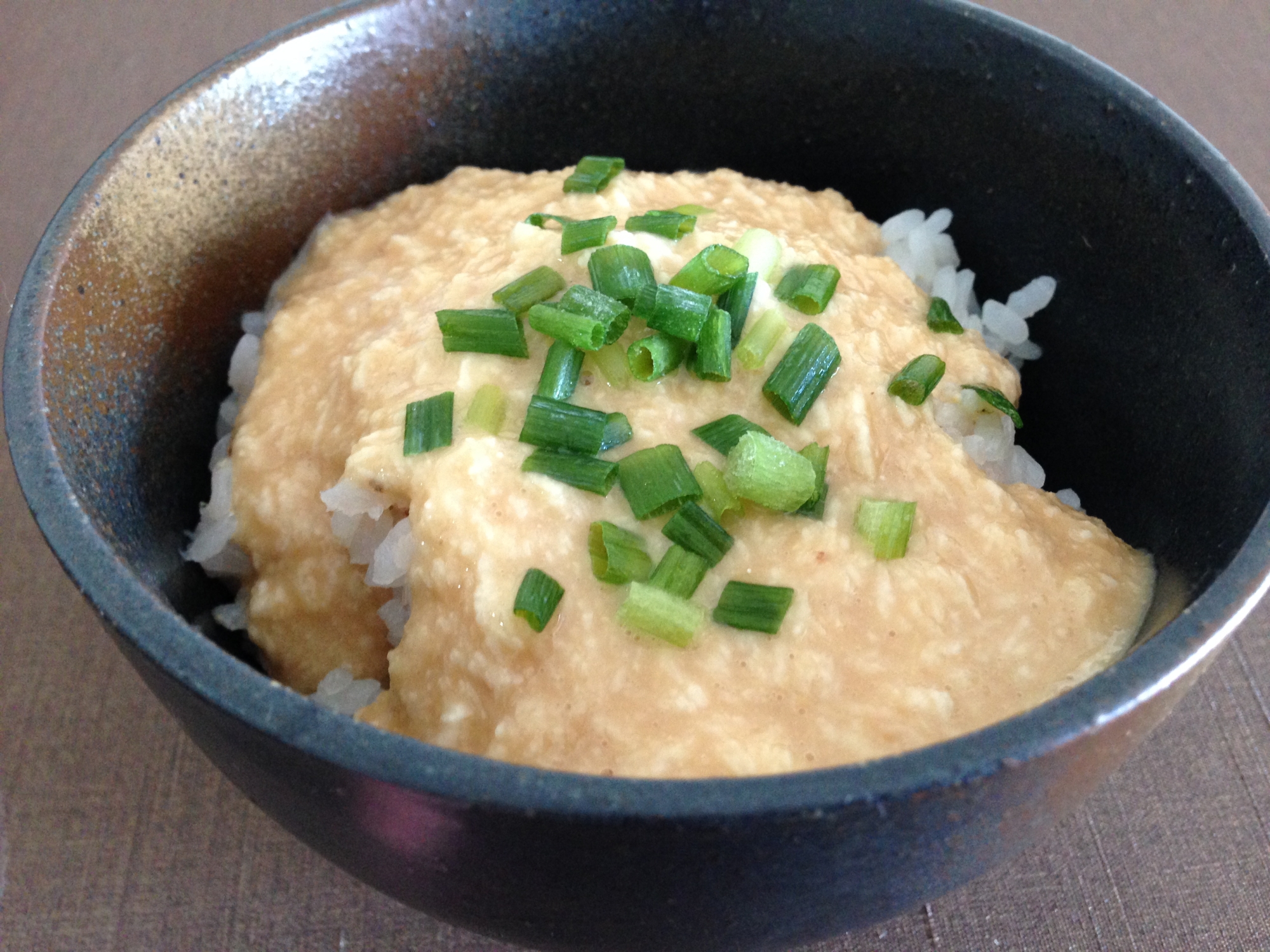 自然薯でとろとろ☆味噌風味のとろろご飯