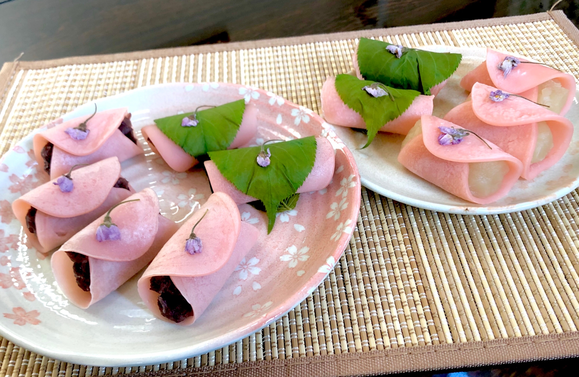 関東風桜もち❤️桜の季節を満喫！