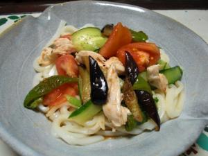 夏野菜いっぱい冷やしうどん レシピ 作り方 By お茶丸 楽天レシピ