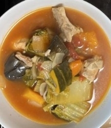 かぼちゃと白菜のトマトスープ