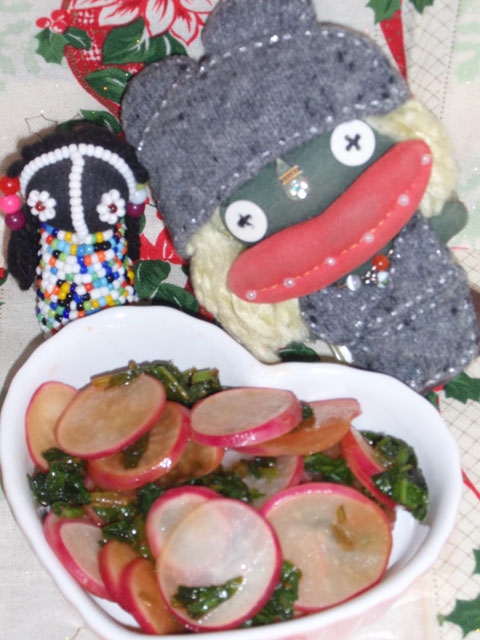 ラデッシュのバター醤油炒め