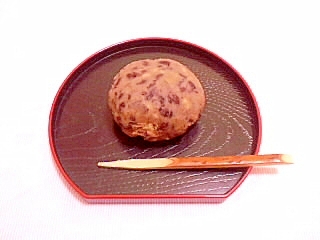 さつまいも小豆餡のおはぎ