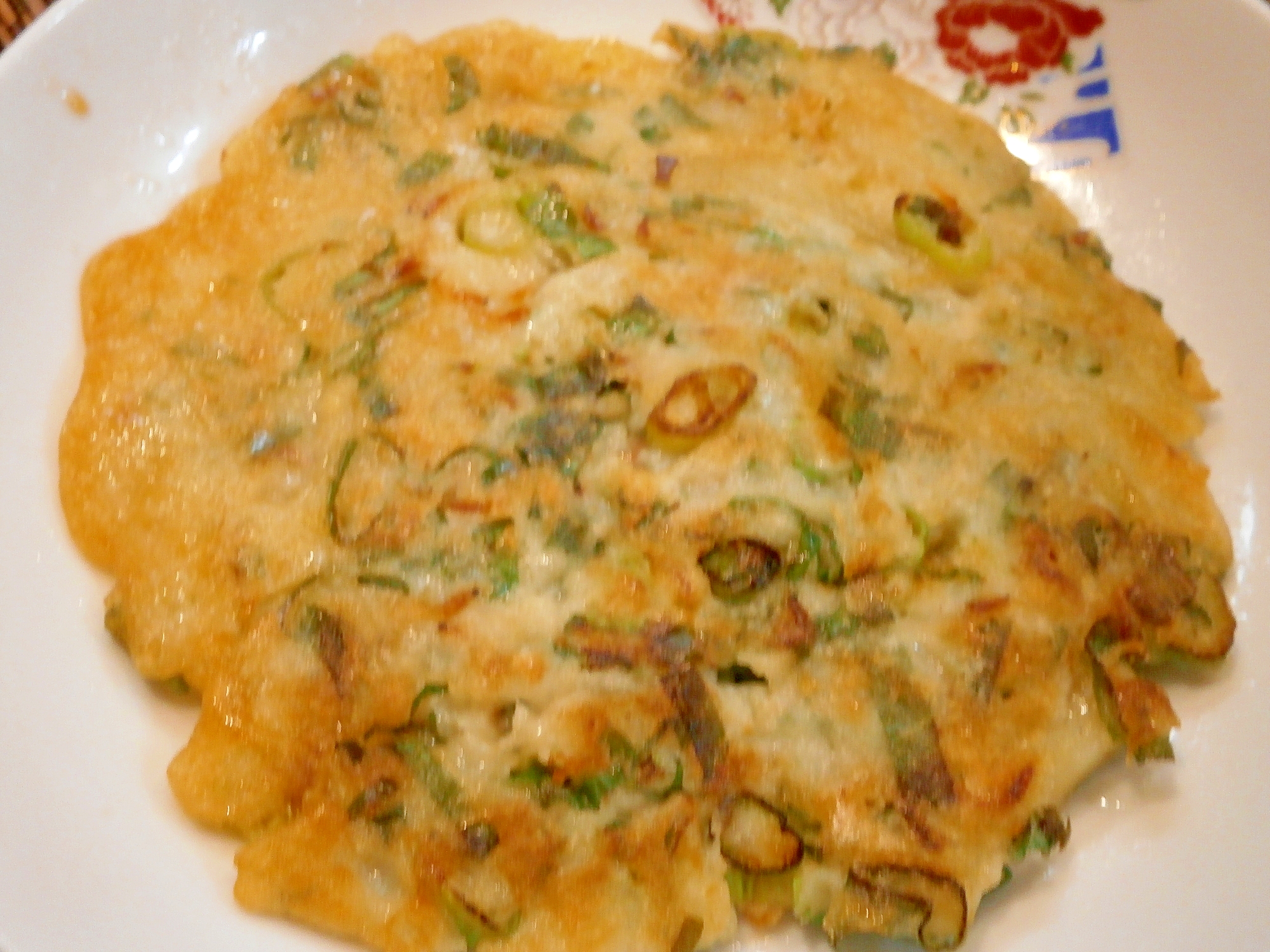 じゃがいもとあみえびのねぎ焼き
