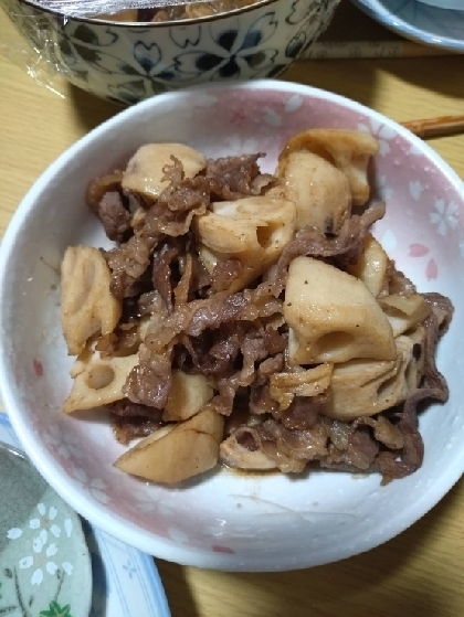 レンジで簡単！牛肉れんこんのきんぴら