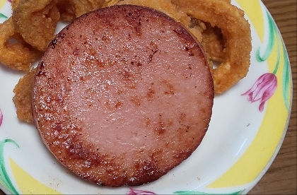 チャーシュー風(?)焼き豚ハムのめんつゆ焼き