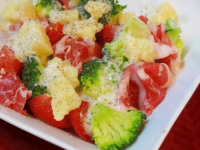 メインでも ブロッコリーと生ハムのサラダ レシピ 作り方 By Startrek 楽天レシピ